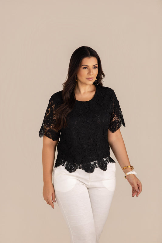 Blusa de renda