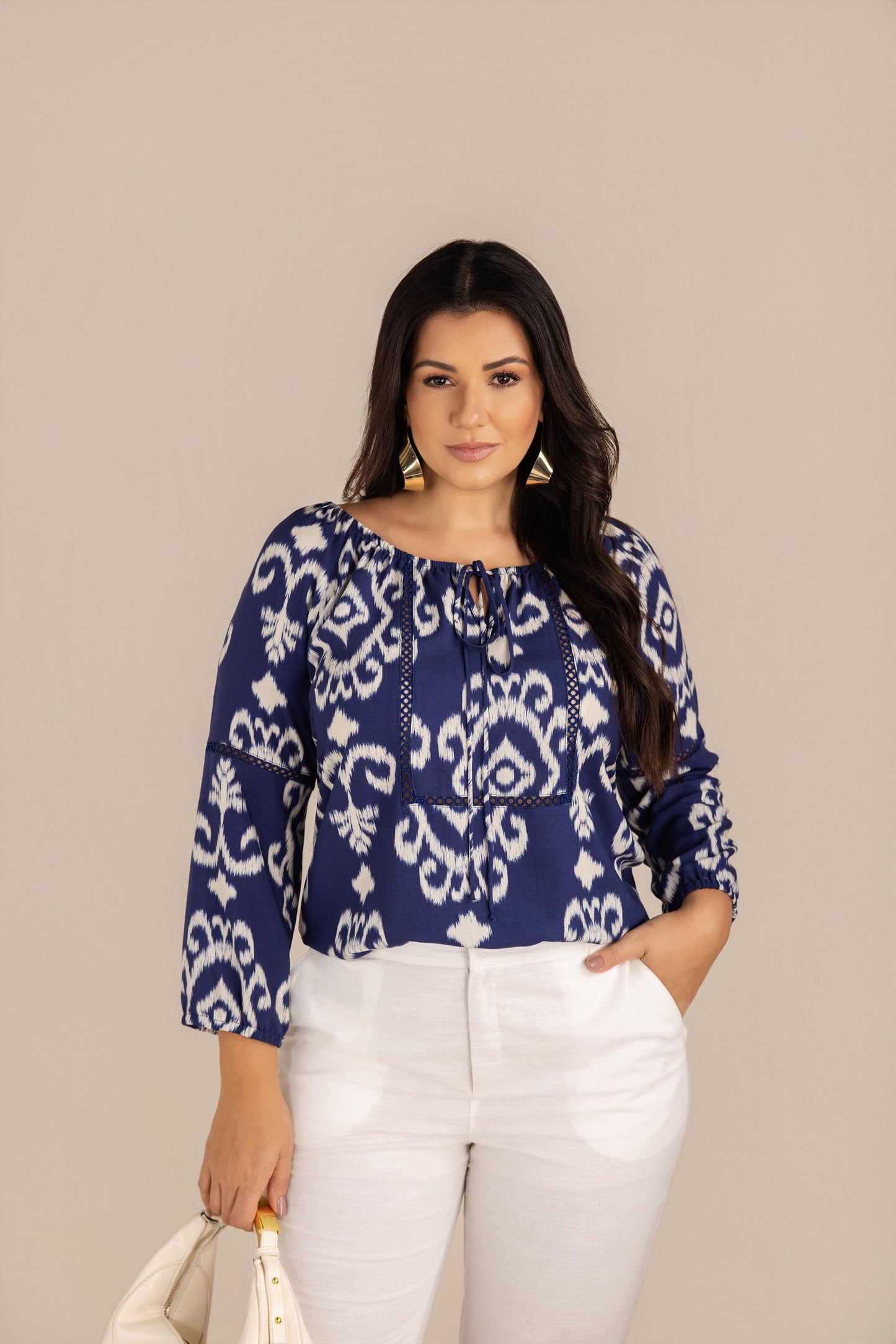 Blusa viscose estampado