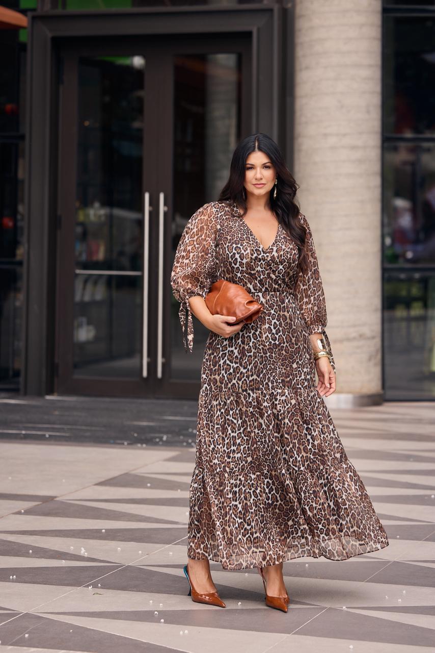 Vestido panare animal print