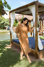 VESTIDO LINHO BORDADO