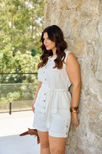 CONJUNTO SAVANA BERMUDA E COLETE