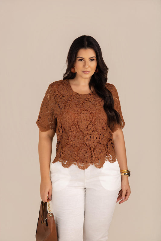 Blusa de renda