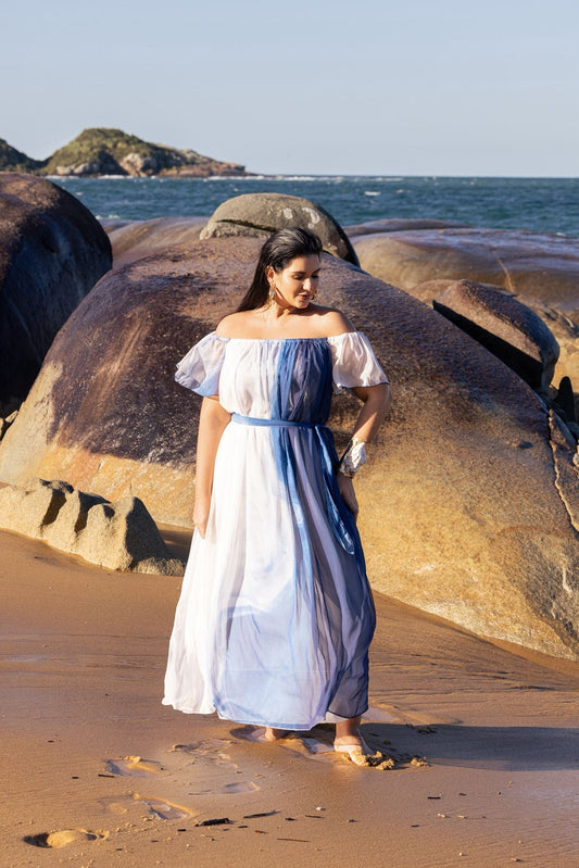 Vestido panarea com cinto