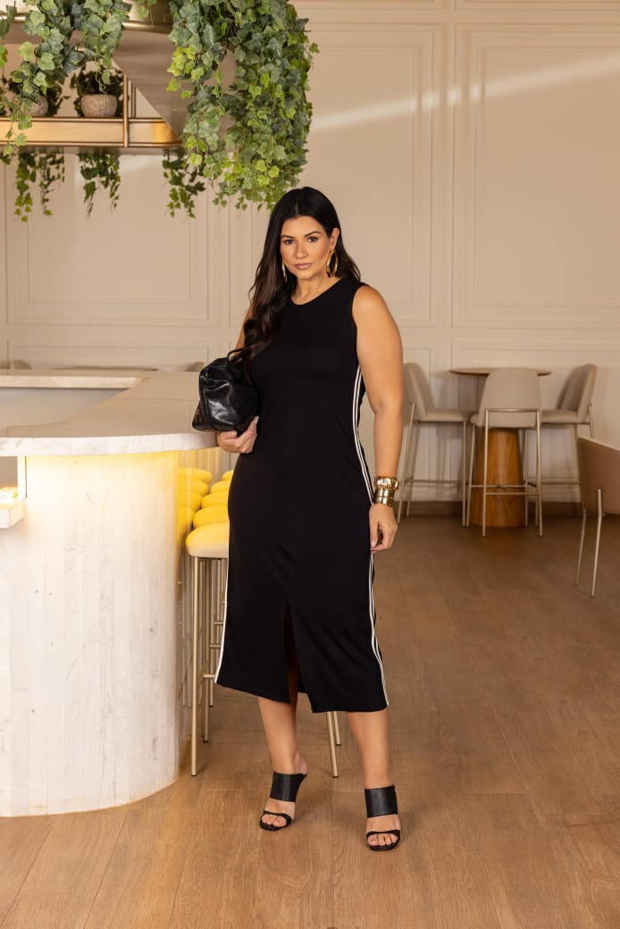 Vestido cavado New ternura