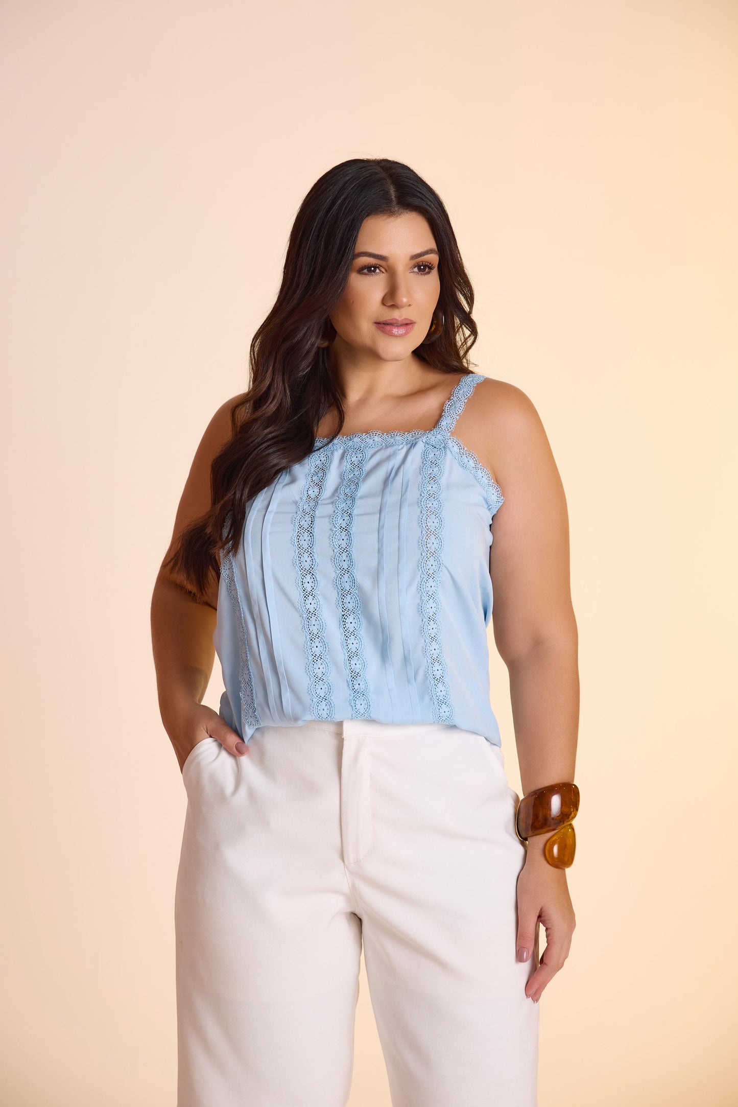 Blusa de alcinha em viscose