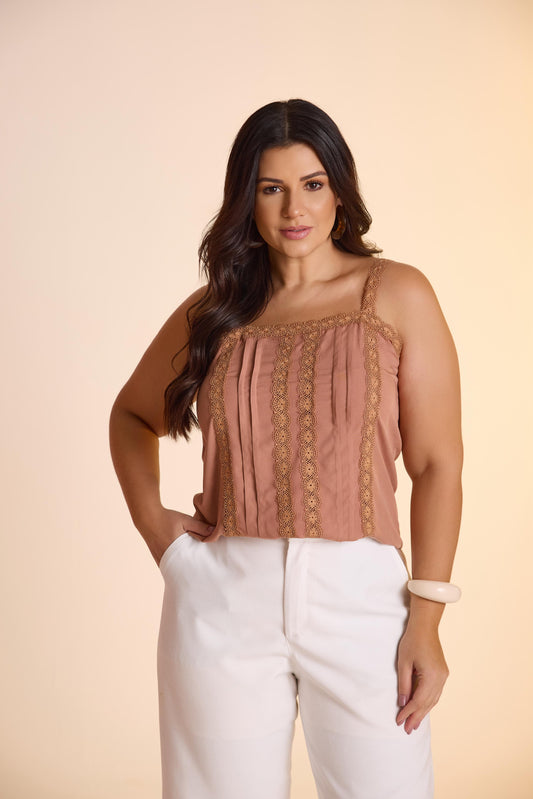 Blusa de alcinha em viscose