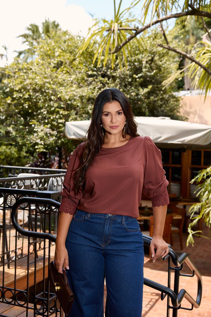 Blusa de viscose