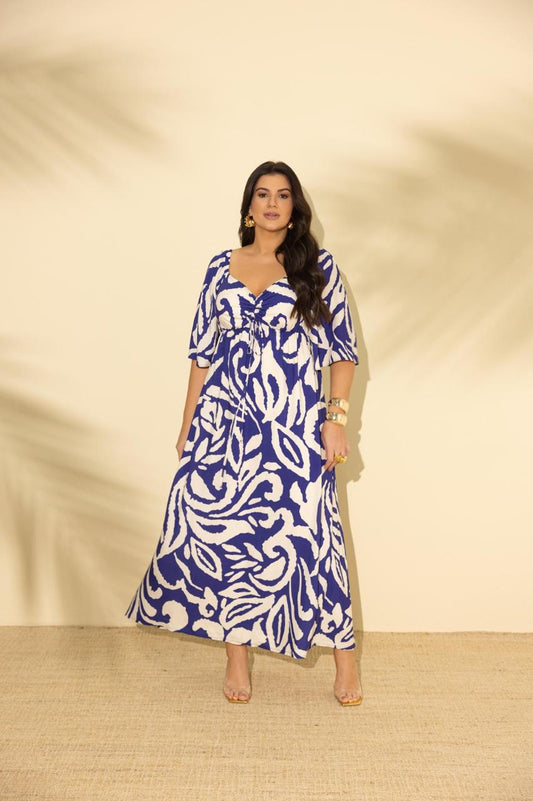 Vestido de Viscose Estampado