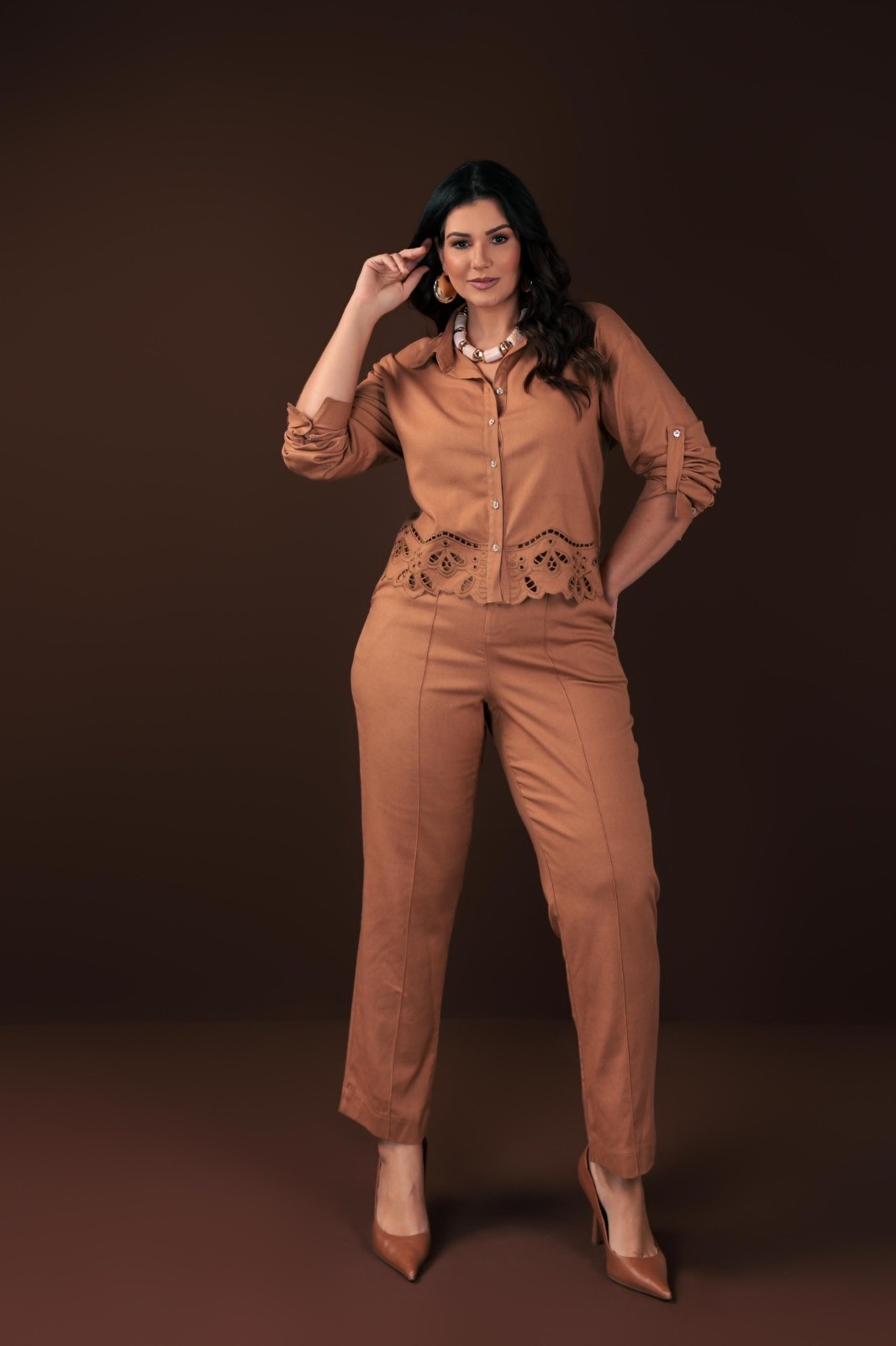 CONJUNTO DE LINHO CAMISA E CALÇA