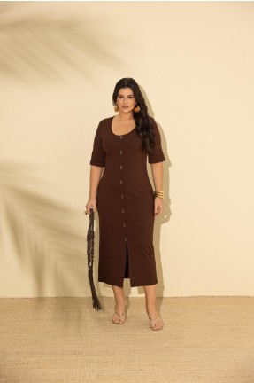 VESTIDO MALHA CANELADO 